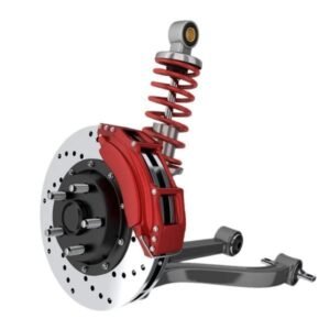 a car's suspension and braking system,