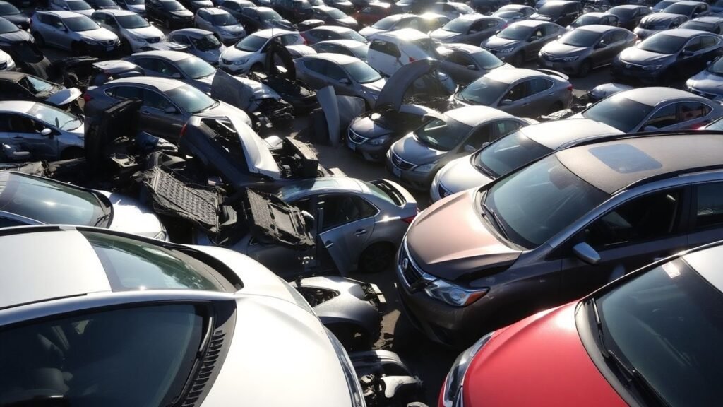 Nissan wreckers yard with quality used car parts.