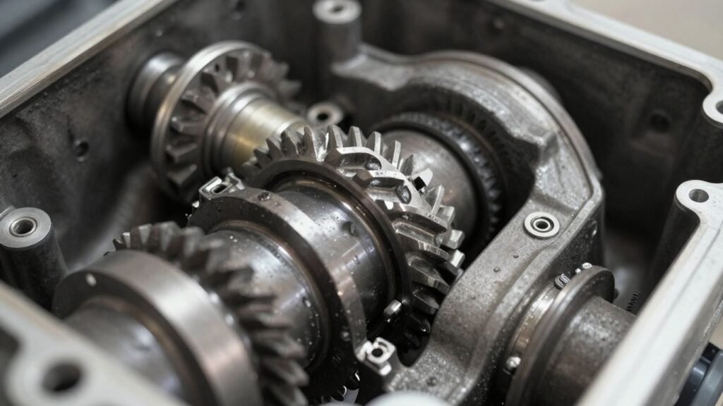 Nissan Navara rear differential close-up